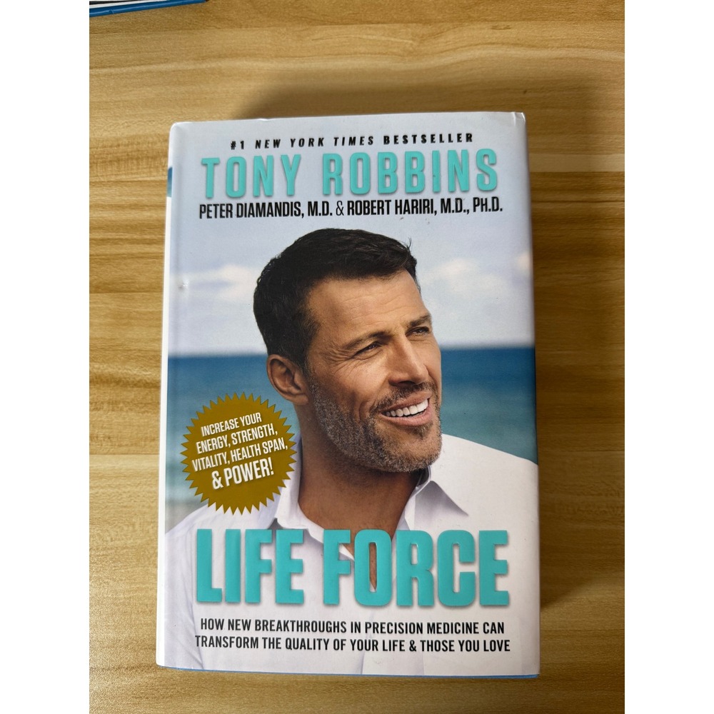 Life Force by Tony Robbins‎ Hardcover Book Health Wellness Self-Help